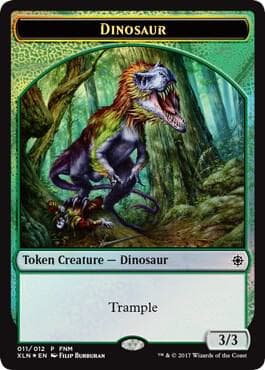 Dinosaur // Treasure Double-Sided Token