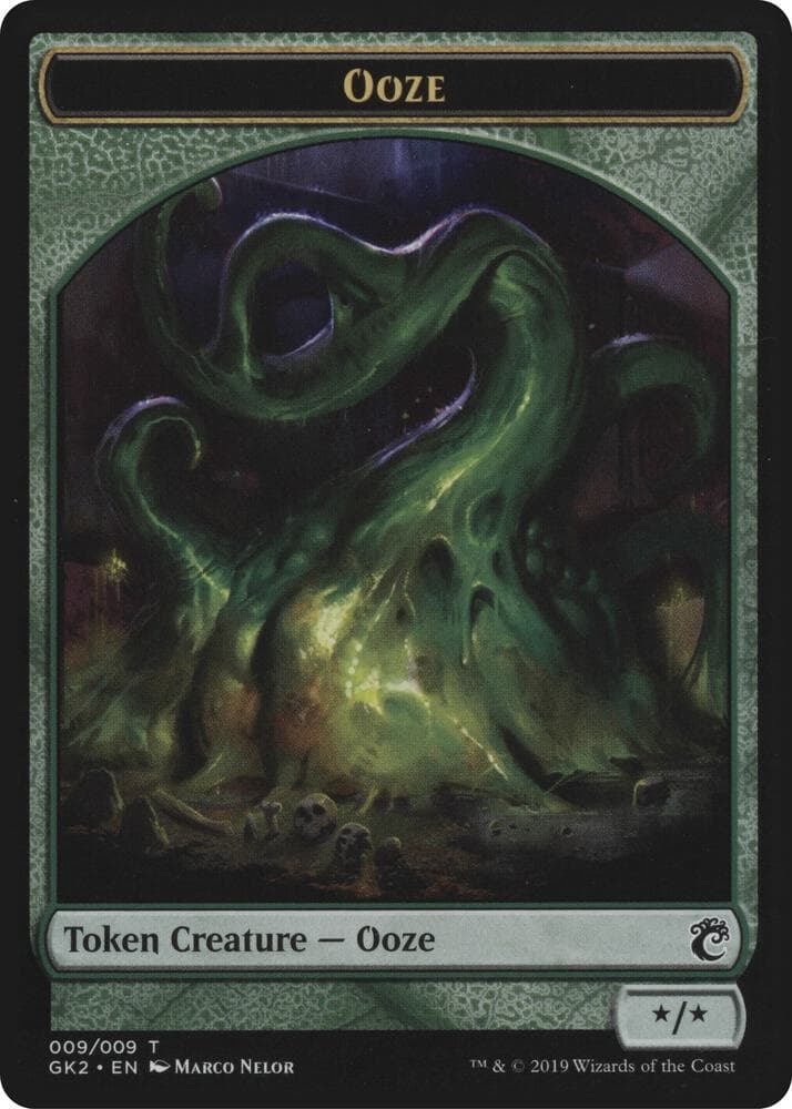 Ooze // Frog Lizard Double-Sided Token