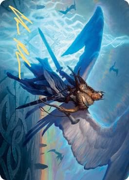 Righteous Valkyrie Art Card (Gold-Stamped Signature)