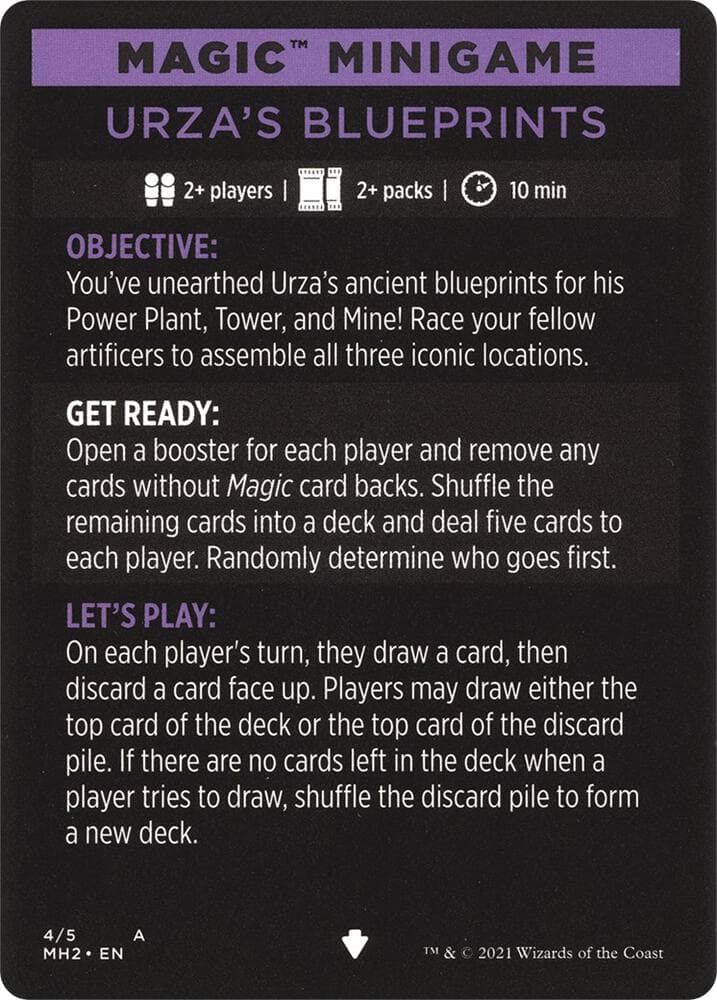 Magic Minigame: Urza's Blueprints