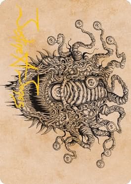 Baleful Beholder (Showcase) Art Card (Gold-Stamped Signature)