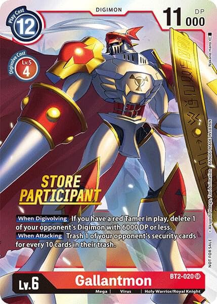 Gallantmon - BT2-020 (Store Participant)