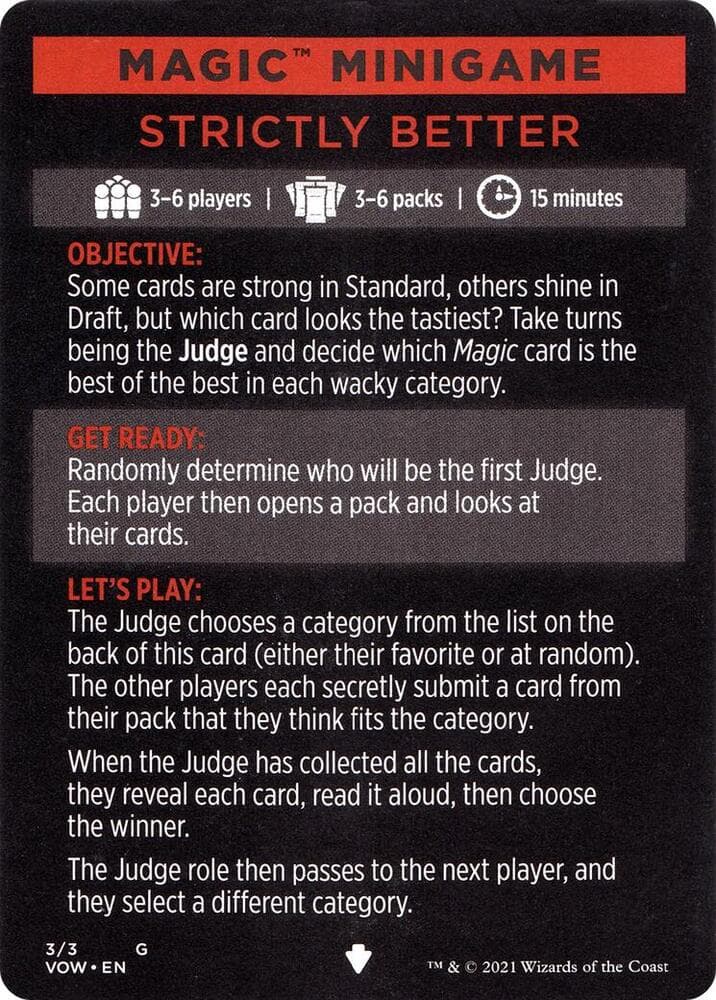 Magic Minigame: Strictly Better