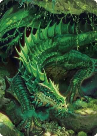 Adult Green Dragon Art Card