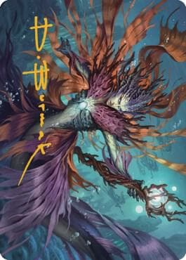 Vodalian Hexcatcher Art Card (Gold-Stamped Signature)