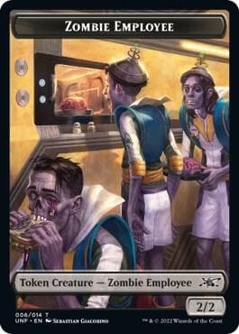 Zombie Employee // Food (010) Double-sided Token