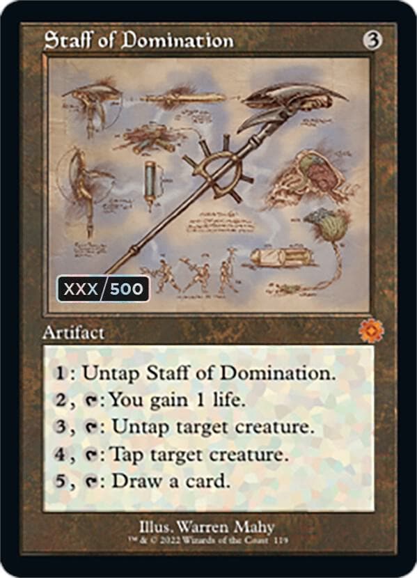 Staff of Domination (Schematic) (Serial Numbered)