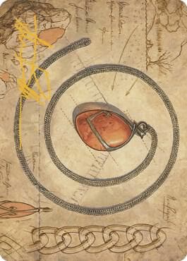 Mox Amber Art Card (Gold-Stamped Signature)