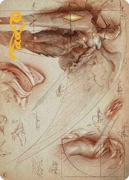 Platinum Angel Art Card (Gold-Stamped Signature)