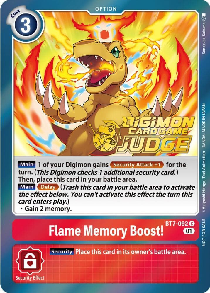 Flame Memory Boost! (Judge Pack 3)