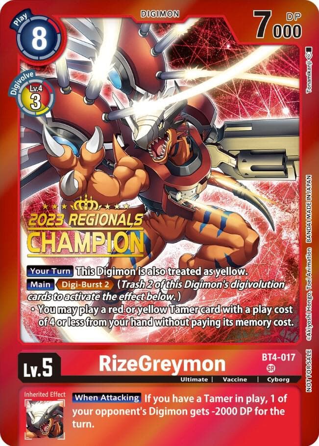 RizeGreymon (2023 Regionals Champion)