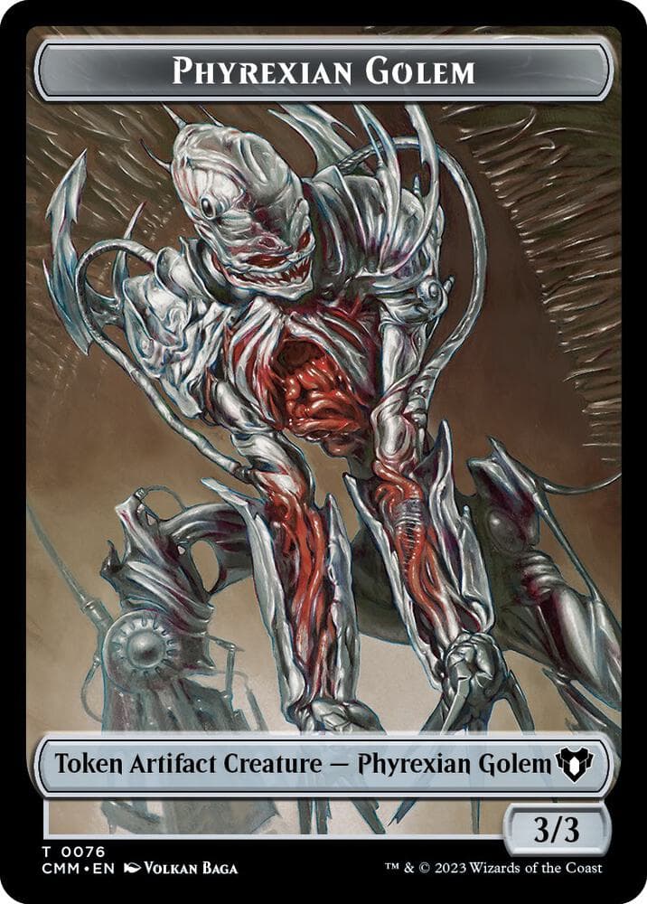 Phyrexian Golem // Ox Double-Sided Token