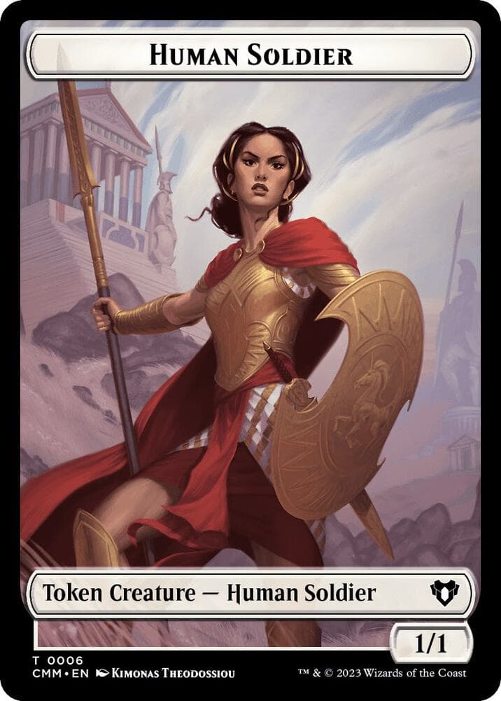 Human Soldier // Phyrexian Myr Double-Sided Token