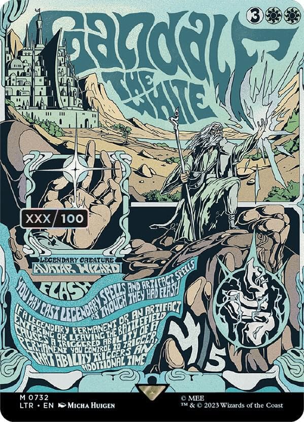 Gandalf the White (Borderless Poster) (Serial Numbered)