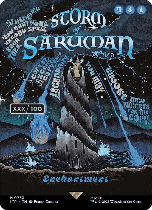 Storm of Saruman (Borderless Poster) (Serial Numbered)
