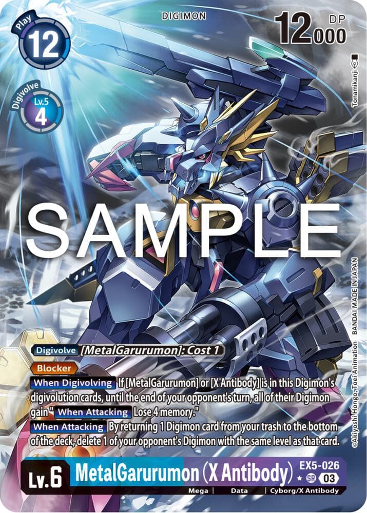 MetalGarurumon (X Antibody) (1 Star Alternate Art)