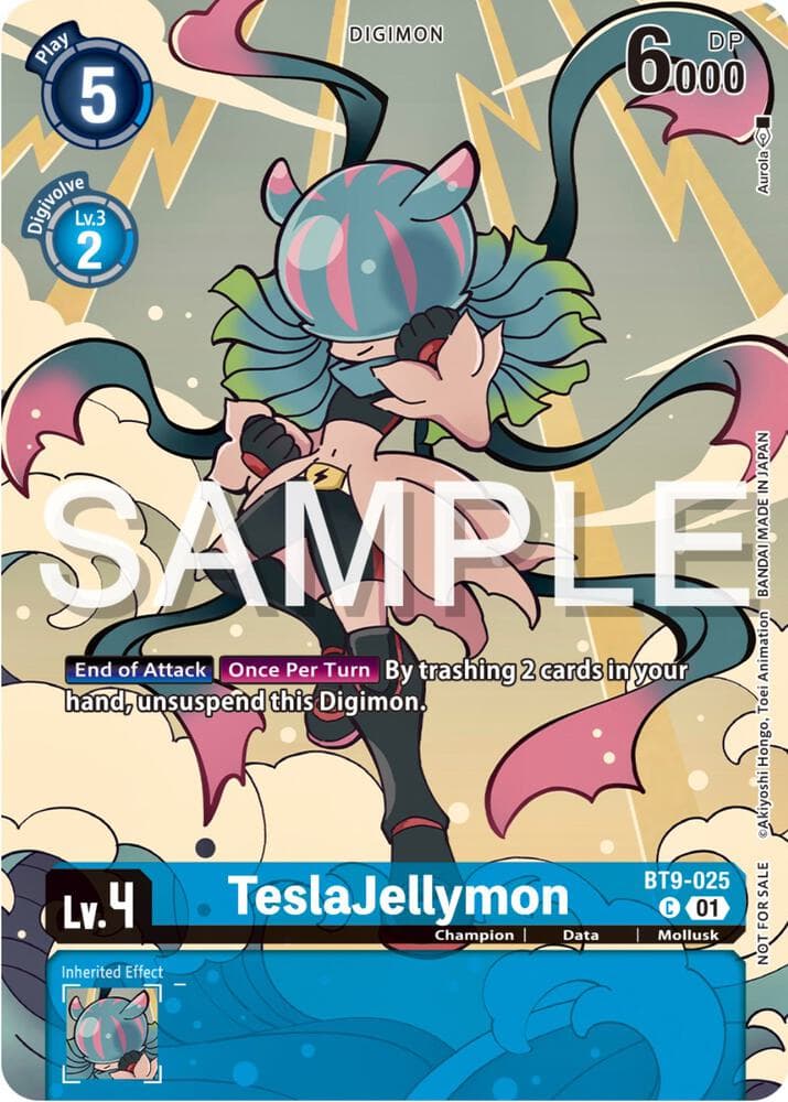TeslaJellymon (Digimon Illustration Competition Pack 2023)