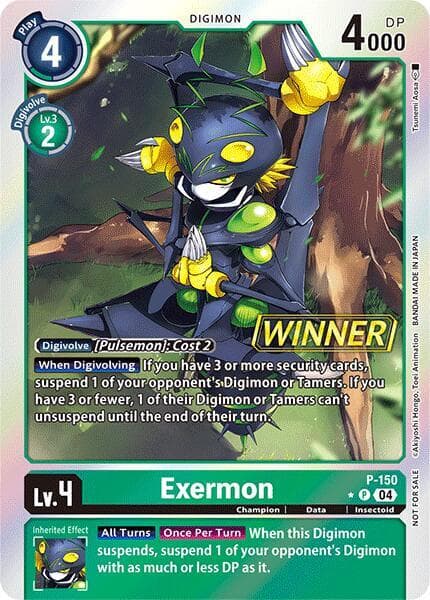 Exermon - P-150 (Store Tournament 2024 Jul. - Sep. Winner Pack)