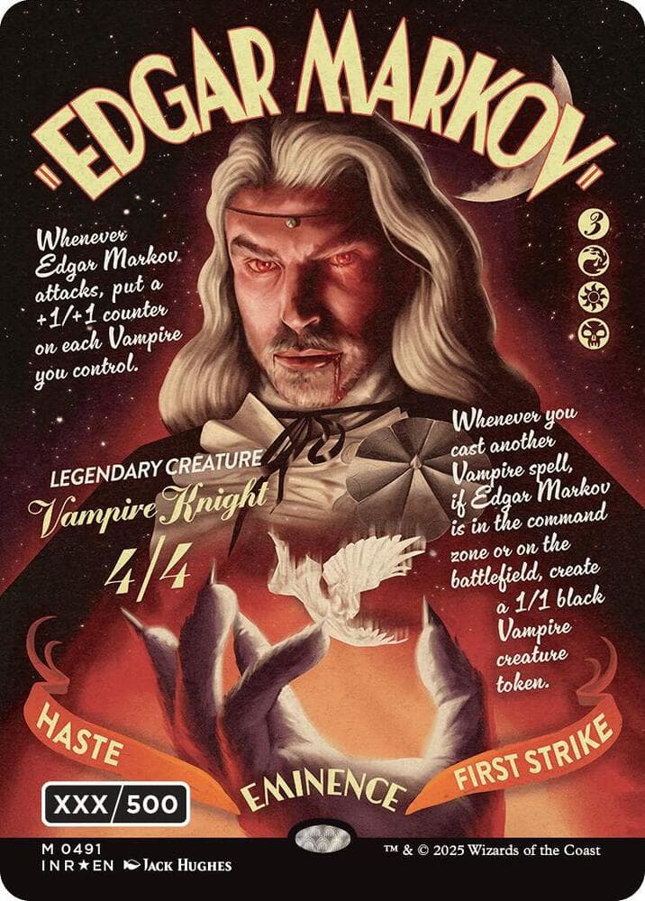 Edgar Markov (Showcase) (Serial Numbered) (Double Rainbow Foil)