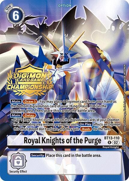 Royal Knights of the Purge (Championship 2024 Gold Stamp Card Set)