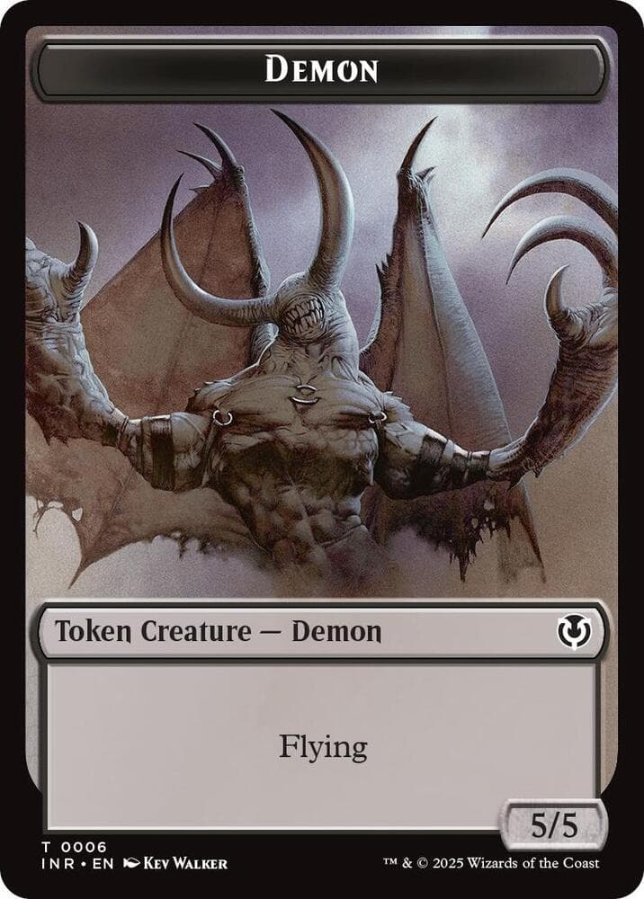 Demon // Human Cleric Double-Sided Token