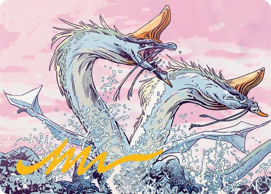 Twinmaw Stormbrood Art Card (39/54) (Gold-Stamped Signature)