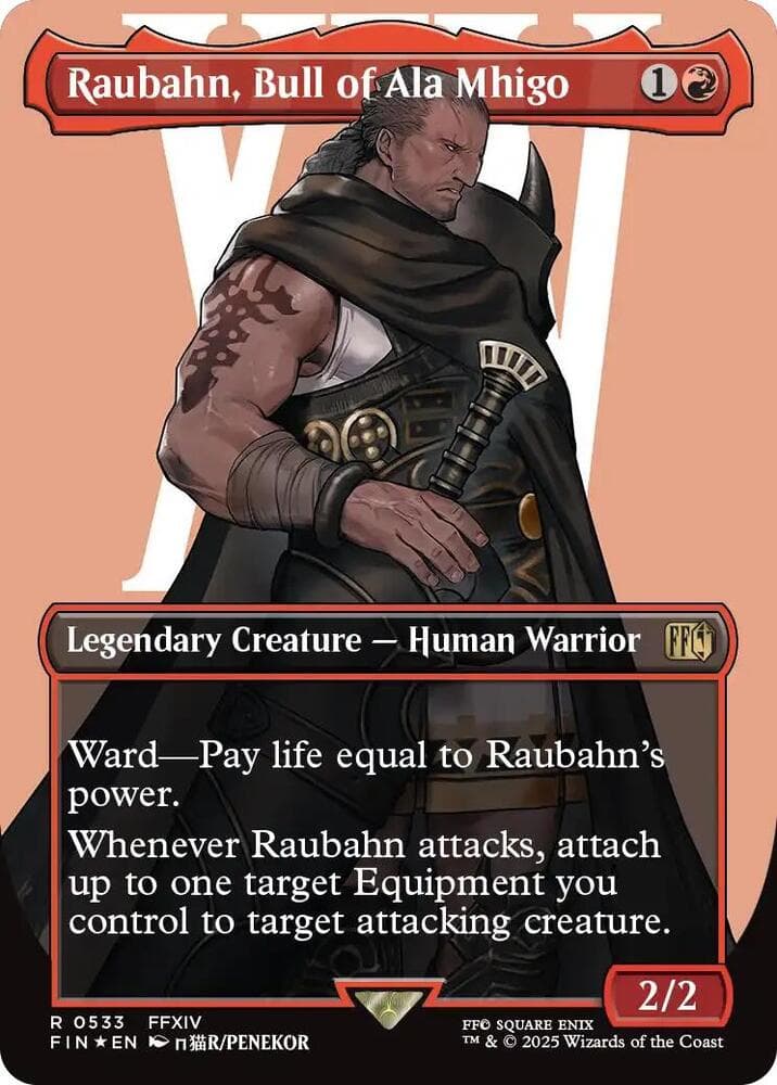 Raubahn, Bull of Ala Mhigo (Borderless) (Surge Foil)