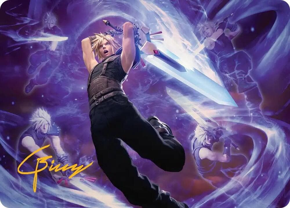 Cloud's Limit Break Art Card (Gold-Stamped Signature)