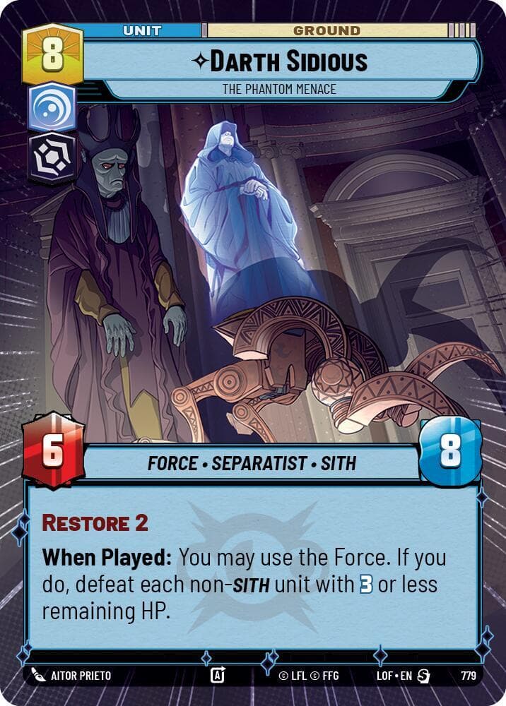 Darth Sidious - The Phantom Menace (Hyperspace Foil)
