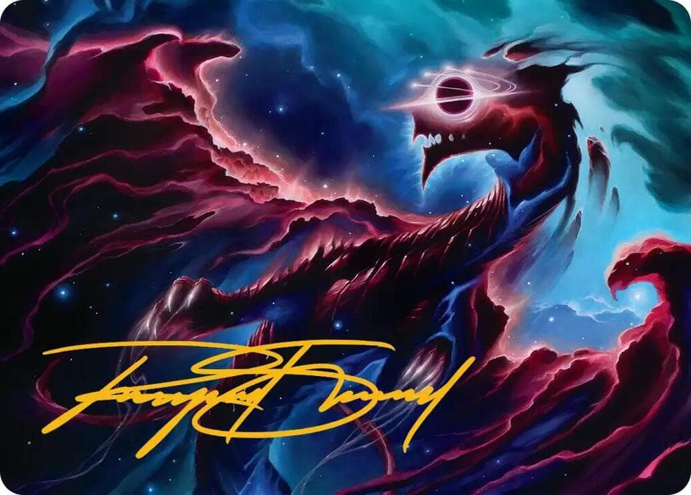 Nova Hellkite Art Card (18/54) (Gold-Stamped Signature)