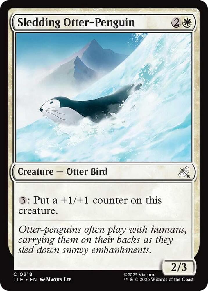 Sledding Otter-Penguin (0218)