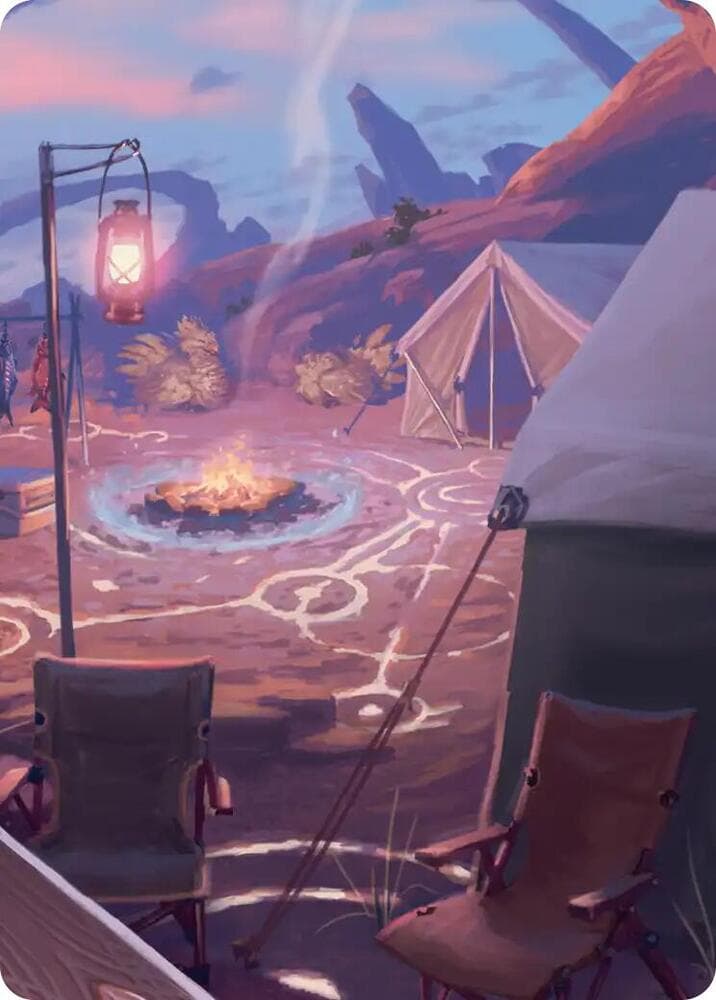 Chocobo Camp Scene Art Card