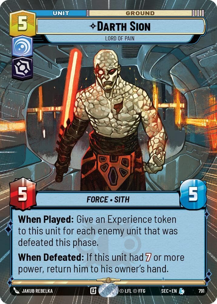 Darth Sion - Lord of Pain (Hyperspace Foil)