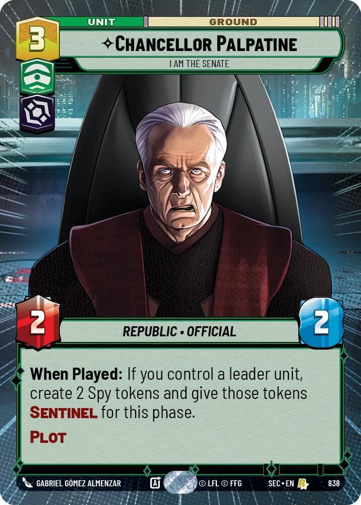 Chancellor Palpatine - I Am the Senate (Hyperspace Foil)