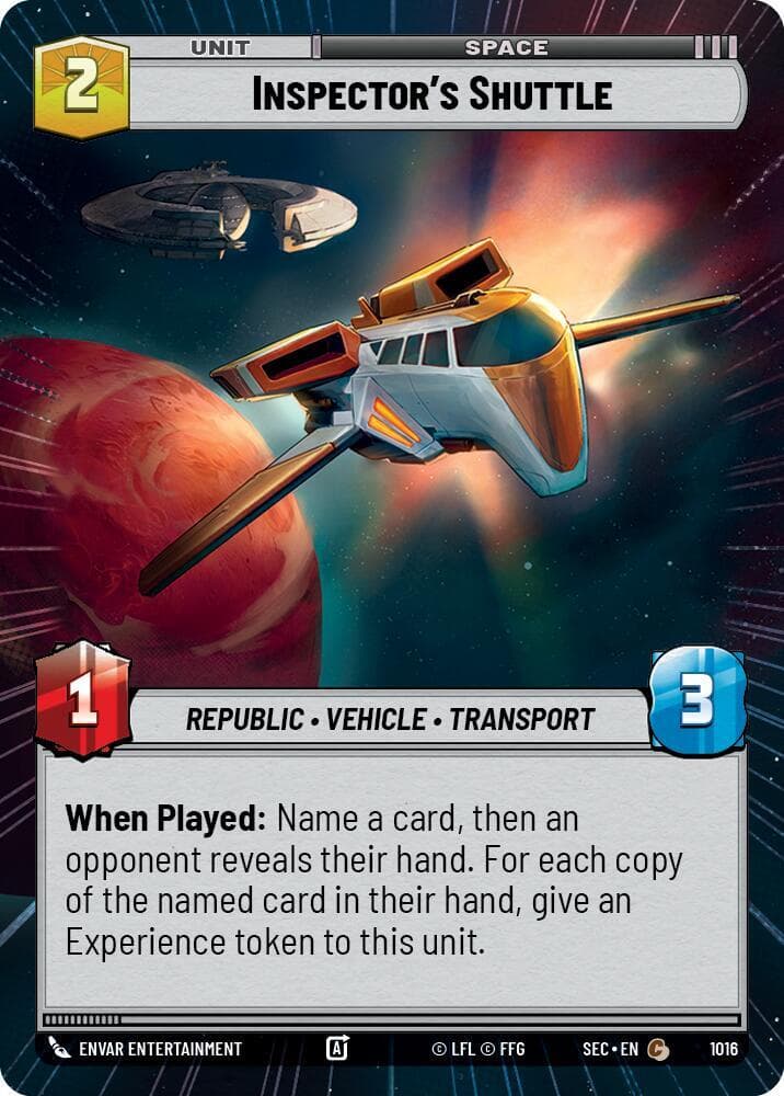 Inspector's Shuttle (Hyperspace Foil)