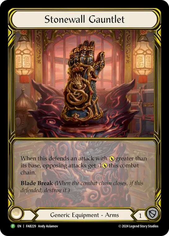 Stonewall Gauntlet (Golden) - FAB229