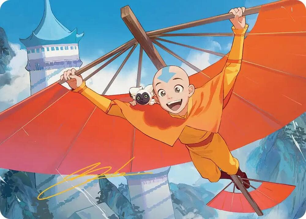 Aang, the Last Airbender Art Card (Gold-Stamped Signature)