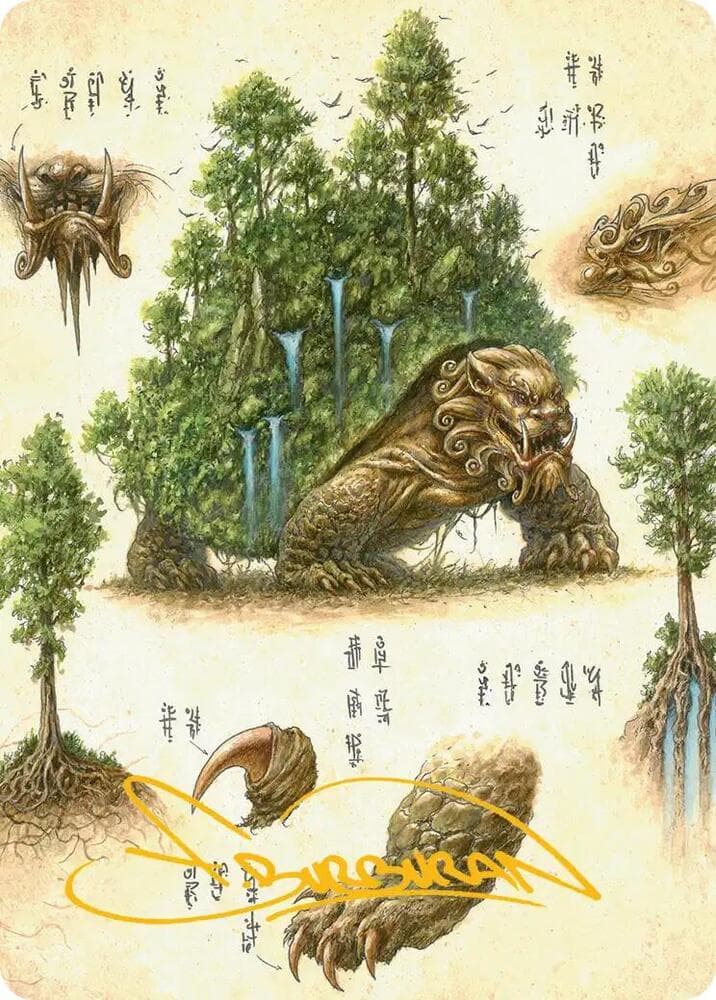 The Lion-Turtle Art Card (Gold-Stamped Signature)