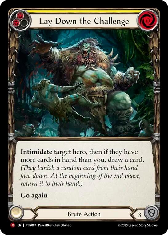 Lay Down The Challenge (Yellow)