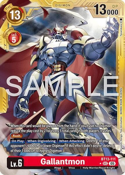 Gallantmon - BT13-111 (Gold Border)