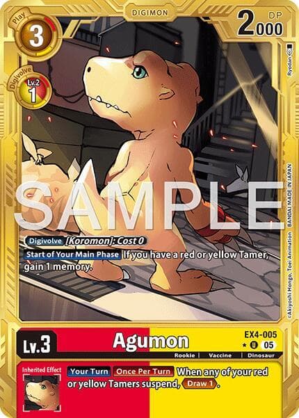 Agumon - EX4-005 (Gold Border)