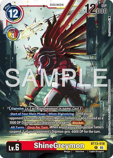 ShineGreymon - BT13-018 (Reprint)