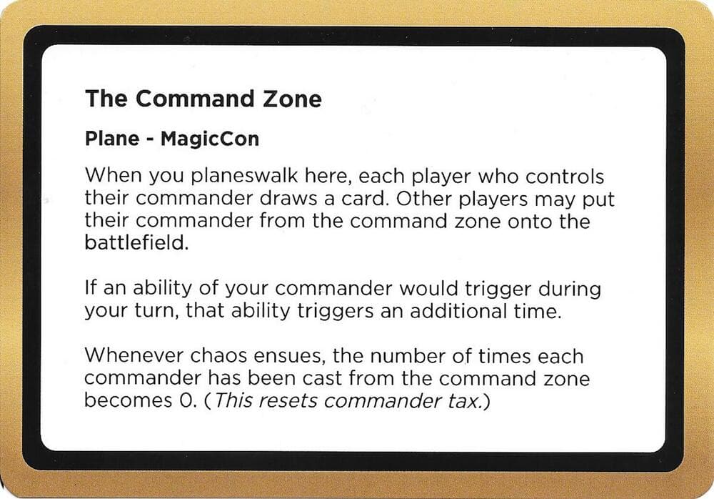 The Command Zone (Black Lotus Unknown Planechase)