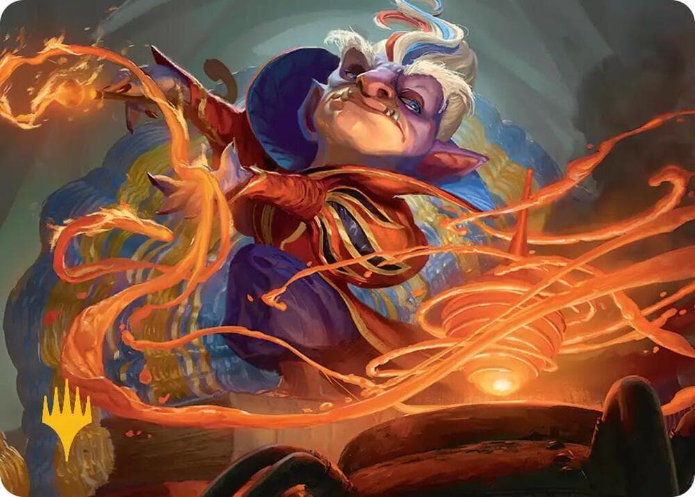 Goblin Glasswright Art Card (Gold-Stamped Planeswalker Symbol)