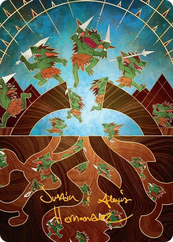 Empty the Warrens Art Card (Gold-Stamped Signature)