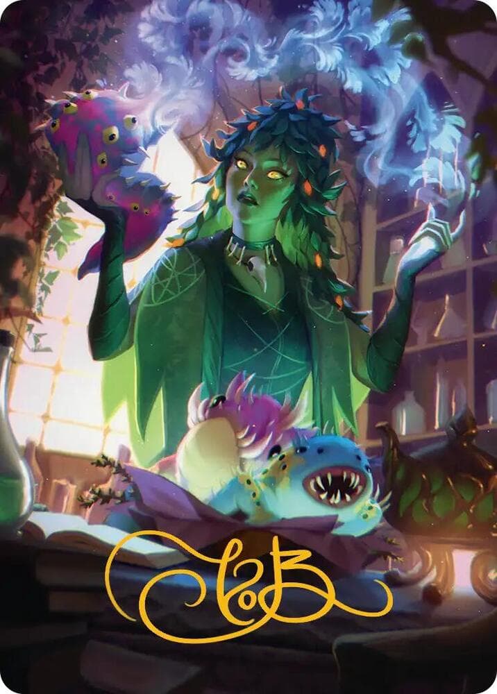 Dina, Essence Brewer Art Card (Gold-Stamped Signature)